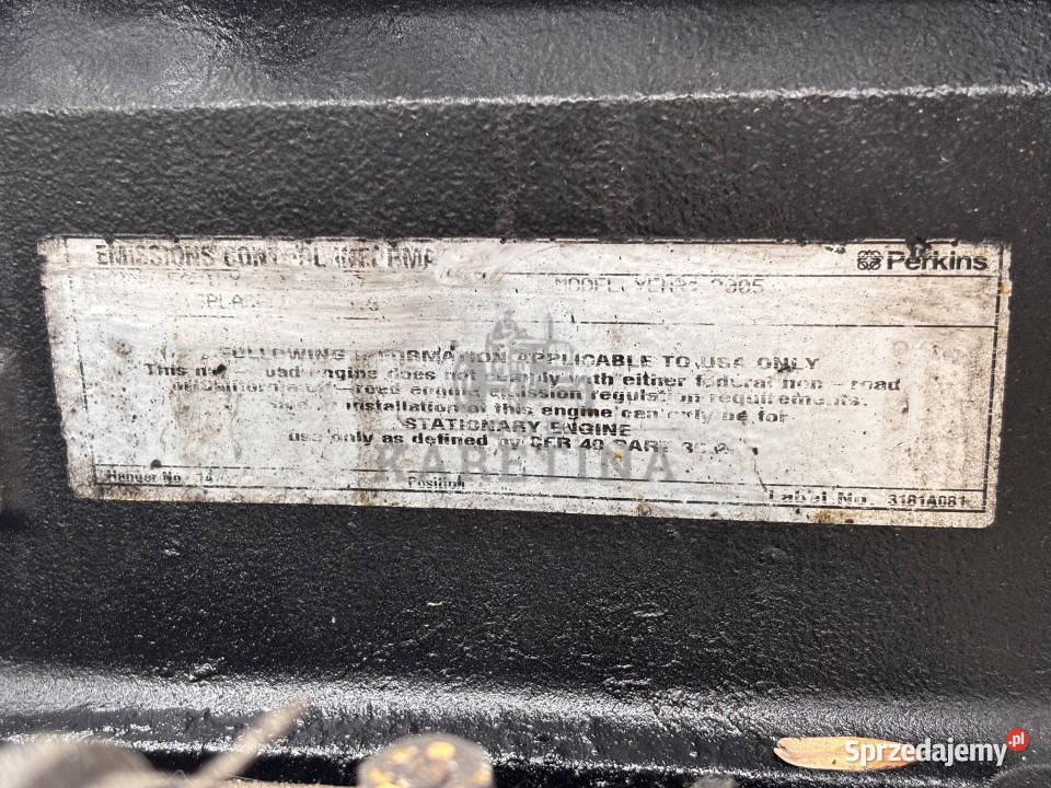 Perkins YB YB37575 Silnik Kompletny Słupek Blok Jastrzębniki