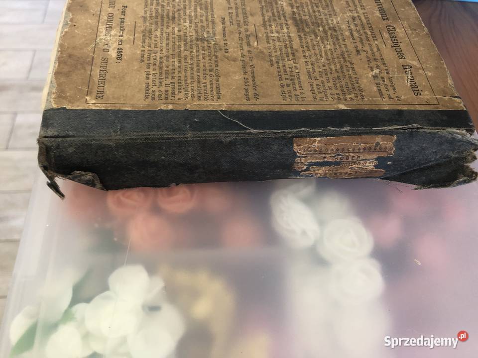 Stara książka z 1875 roku w języku francuskim Olkusz