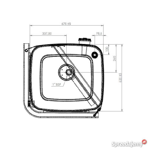 Zbiornik oleju hydraulicznego aluminium 180L Kraków