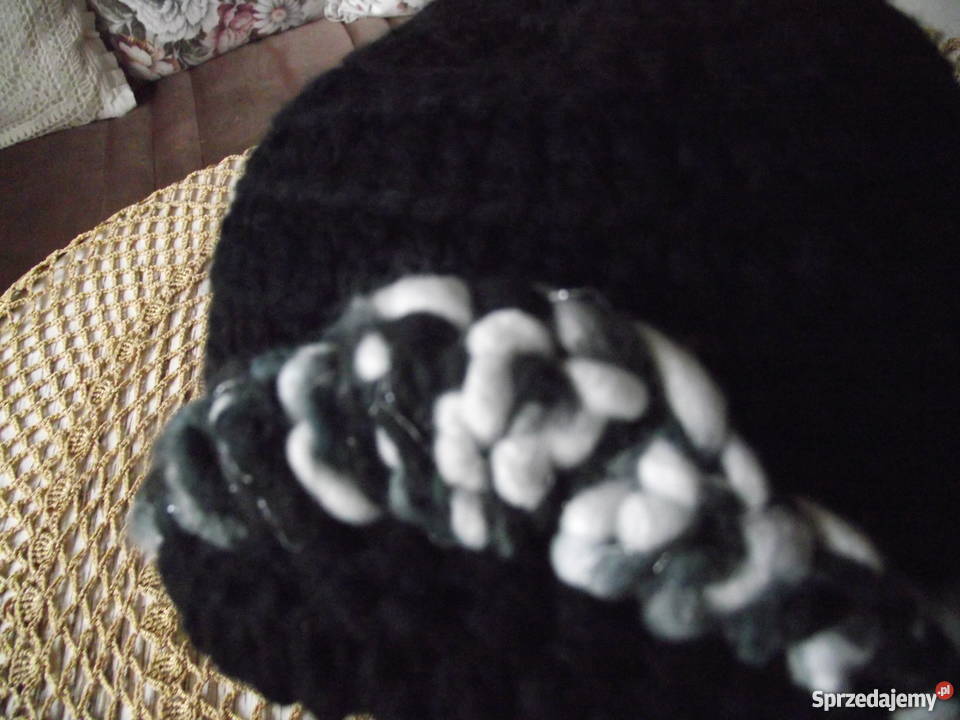 CZARNA CIEPŁA PILOTKA Z MELANŻEM autorskie Piła sprzedam