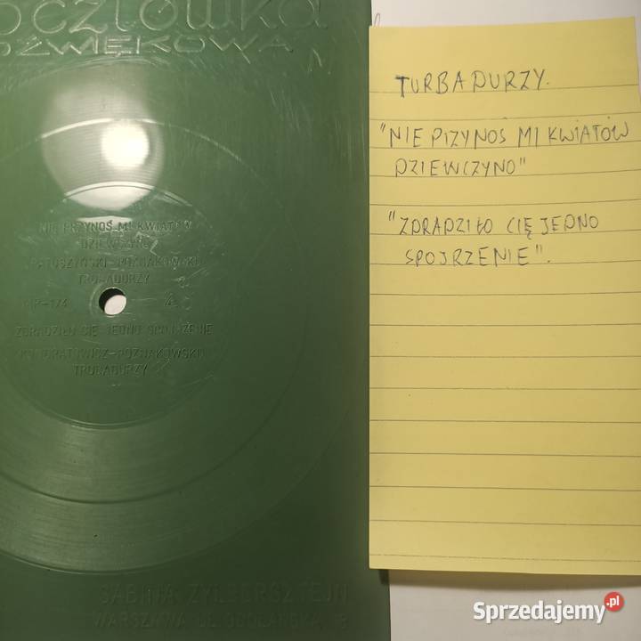 Pocztówka dzwiękowa TURBADURZY płyta winylowa Rybnik