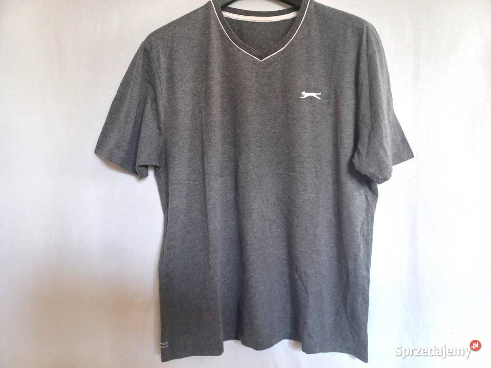 Tshirt męski Serek ciepły r LXL Slazenger NOWY szary/srebrny podlaskie Białystok