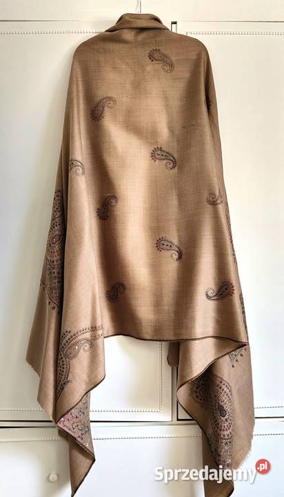 Duży szal orientalny indyjski haftowany haft Uniseks zachodniopomorskie Szczecin