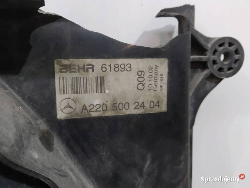 WENTYLATOR CHŁODNICY 32 CDI A2205000293 osobowe Wentylatory chłodnicy sprzedam