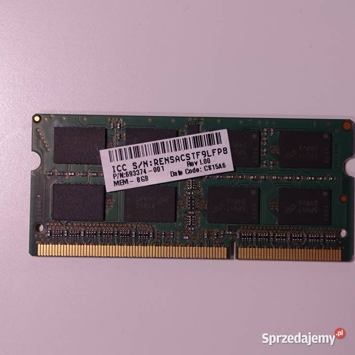 Pamięć RAM Micron 8GB DDR3L Elektronika Warszawa