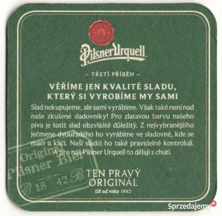 Pilsner Urquell podstawka do piwa 3 Birofilistyka Birofilistyka Gliwice