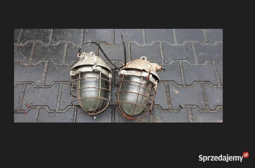 Lampa przemysłowa wisząca Stare lampy loft