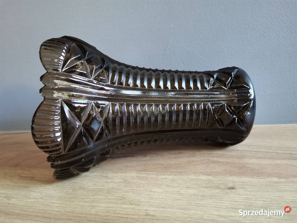 Stary ciemny wazon kat 2068 HSG Ząbkowice design śląskie Katowice