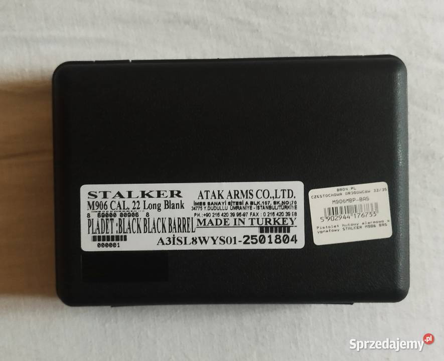 Pistolet Hukowu Stalker M906 Black Komplet Sporty strzeleckie i myślistwo dolnośląskie Oleśnica