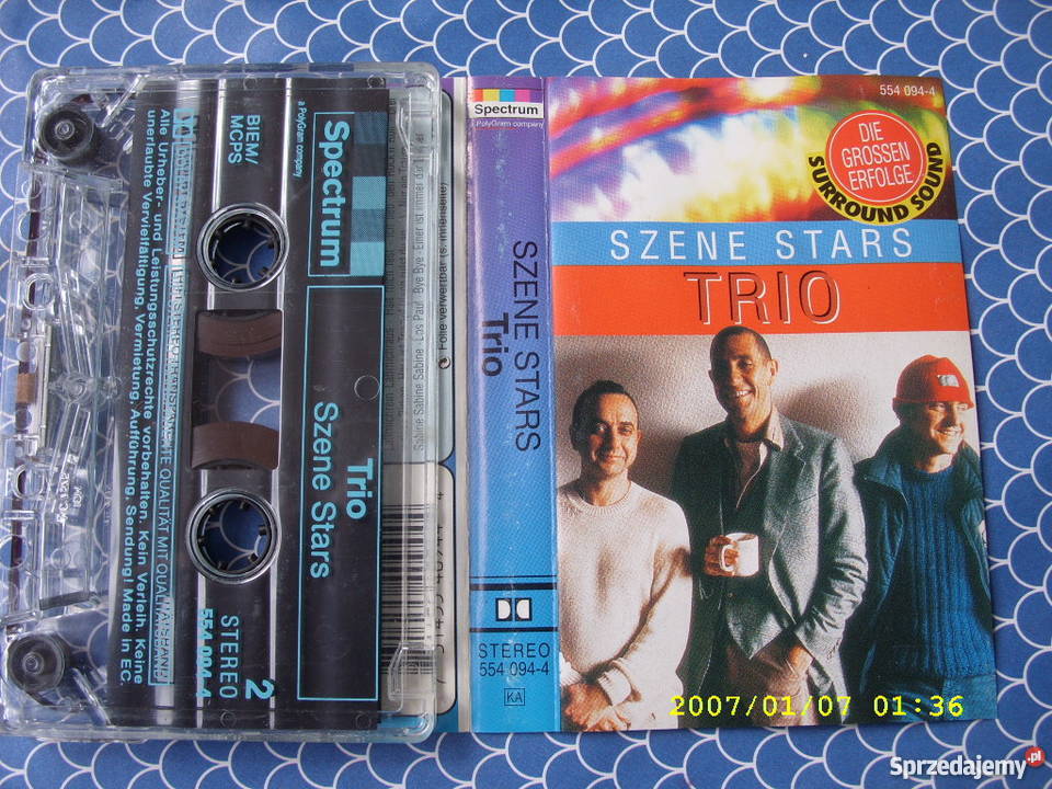 Kaseta SZENE STARS TRIO SPECTRUM POLYGRAM dolnośląskie