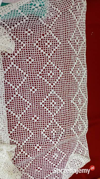 Obrus, serweta a może firanka vintage 120x60
