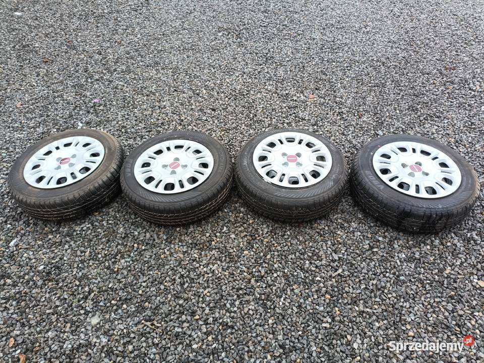 Sprzedam koła kompletne z kołpakami fiat panda podkarpackie Cygany sprzedam
