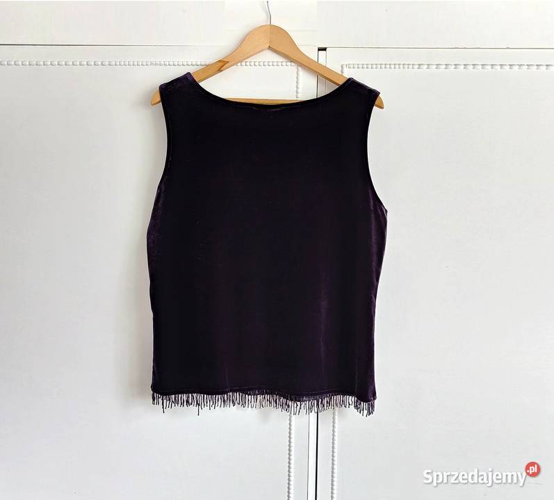 Vintage top Satsuma of London bluzka welurowa zachodniopomorskie Szczecin