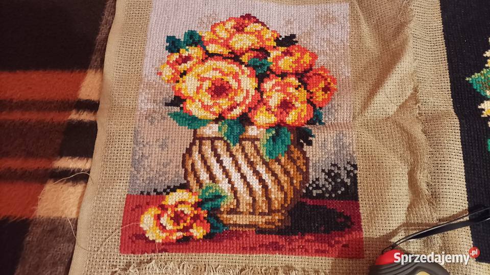 obrazy krzyżykowekwiaty łabędzie zachodniopomorskie Goleniów sprzedam