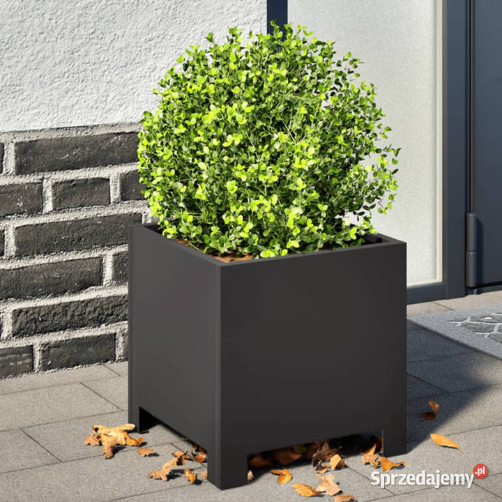 Donice ogrodowe 2 czarne 30x30x30 stalowe mazowieckie Warszawa