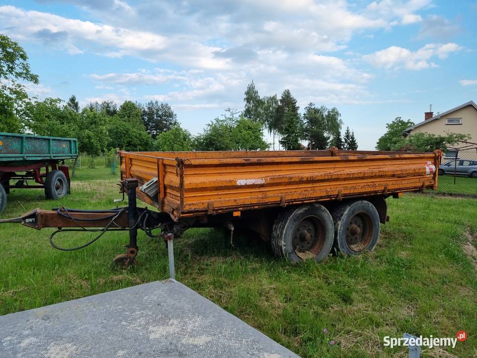 Przyczepa rolnicza Muller z kiprem 3 strony MTZ Tarnów
