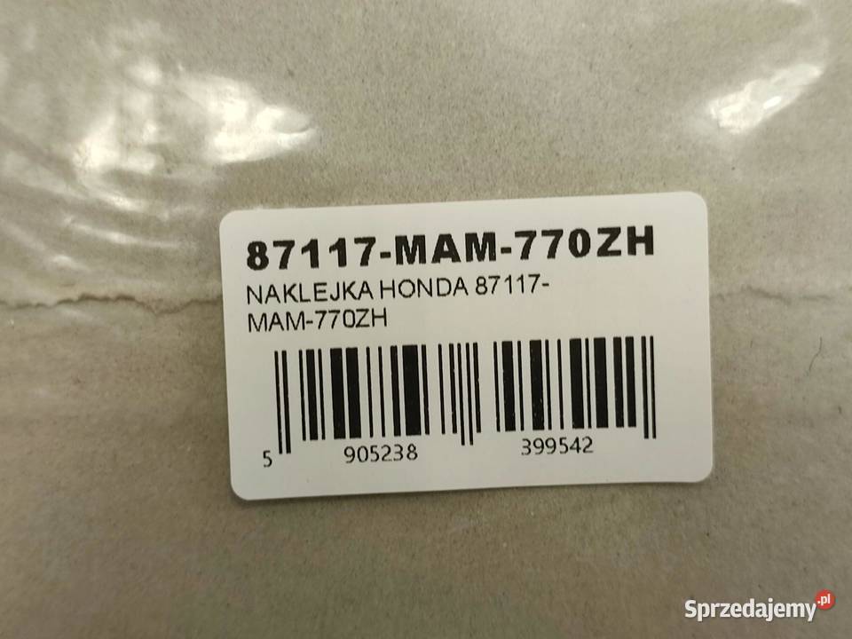 NAKLEJKA LEWY KUFER HONDA GL 1500 GOLD WING SE sprzedam