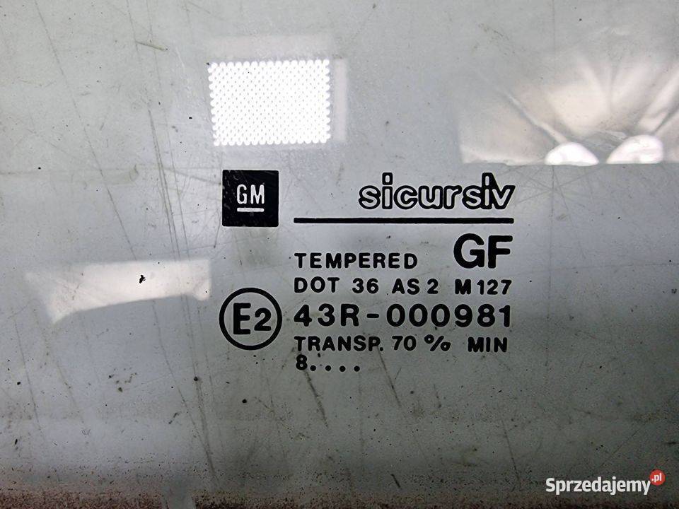 SZYBA BOCZNA OPEL ASTRA F kujawsko-pomorskie Lipno