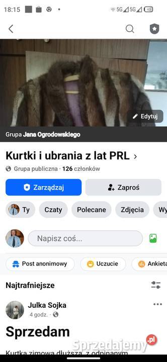Płaszcz skórzany z lat PRL mazowieckie Warszawa