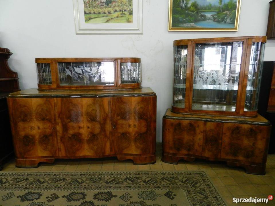 OKAZJA KREDENS i SERWANTKA 50 lataantykrenowacja Meble Opole sprzedam