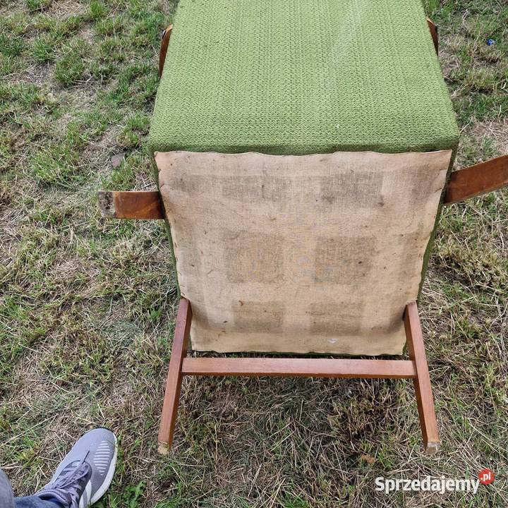 Fotel na sprężynach prl vintage 1cm Bydgoszcz