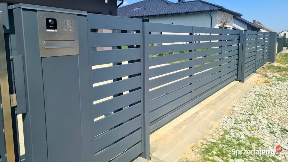 Przęsło 200x120 nowoczesne ogrodzenia bramy Ostrów Wielkopolski