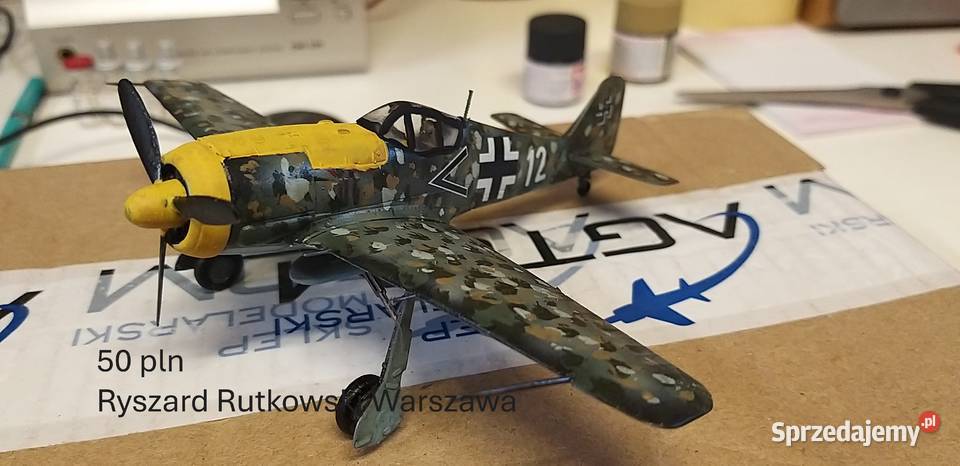 sklejone i pomalowane modele samolotów skala 172 mazowieckie Warszawa