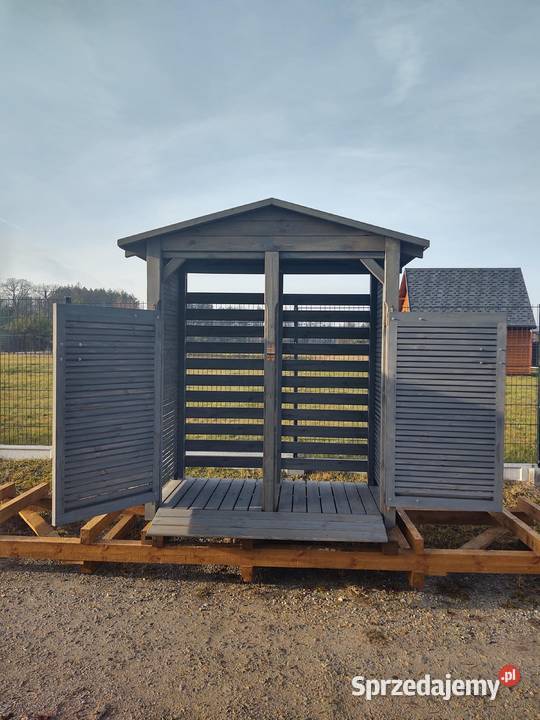 Zadaszenei na kosze 18x09m dach na boki elewacja Kalety