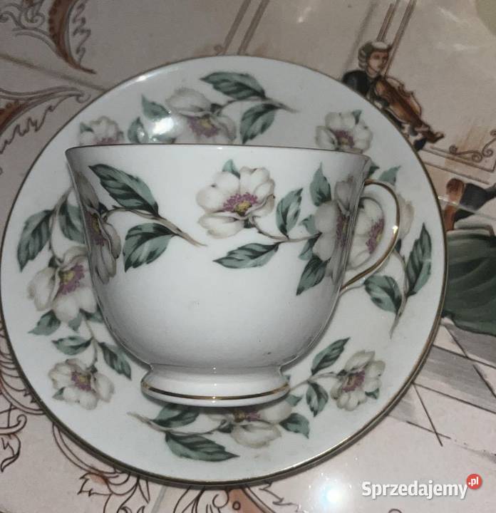 Serwis do herbaty Z kwiatem jabłoni Gdańsk