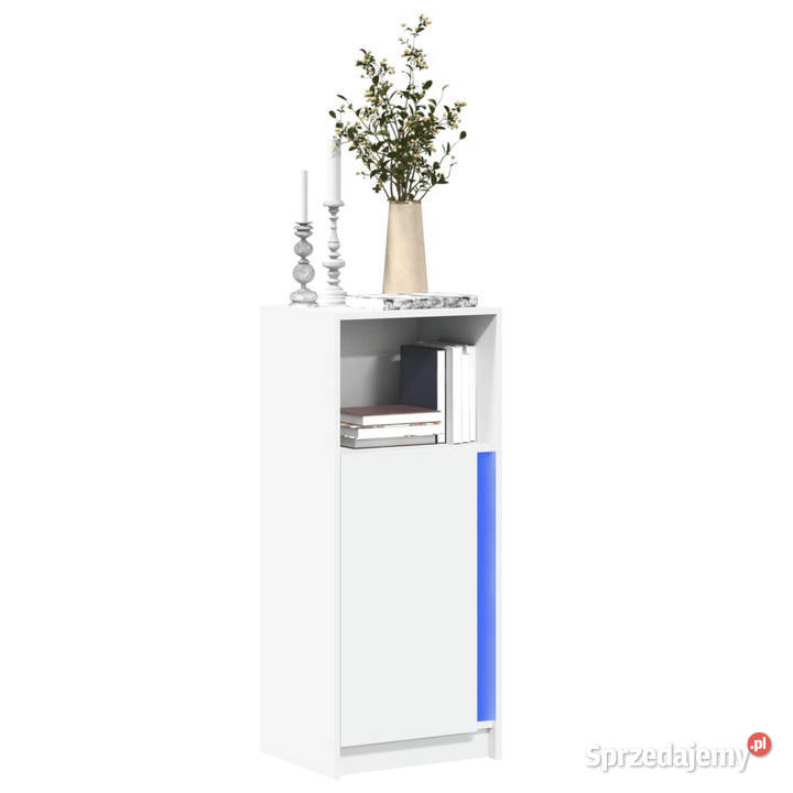 Szafka z LED biała 425x34x100 materiał