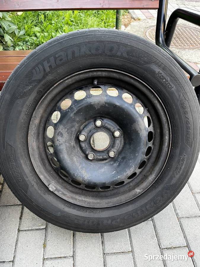 Felgi stalowe z oponami 5x112 kołpaki VW Krosno