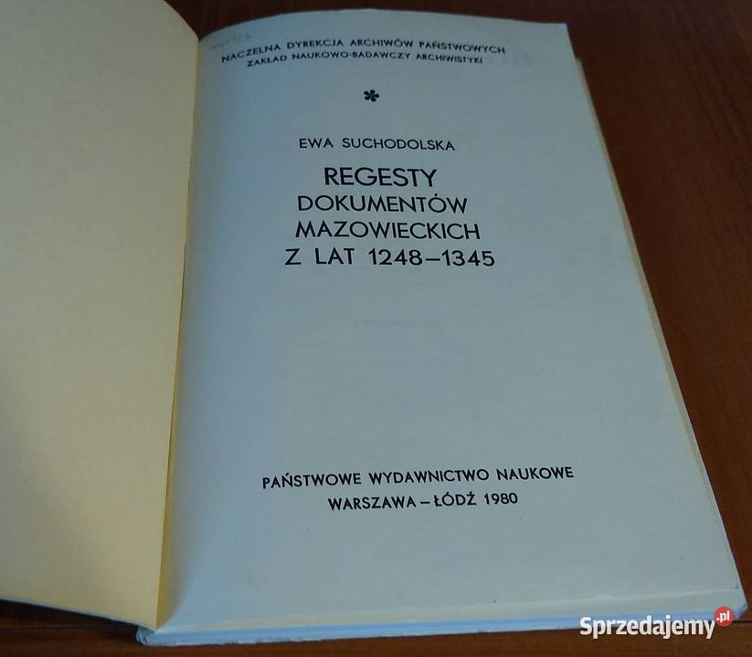 Regesty dokumentów mazowieckich z lat 12481345 Gdańsk