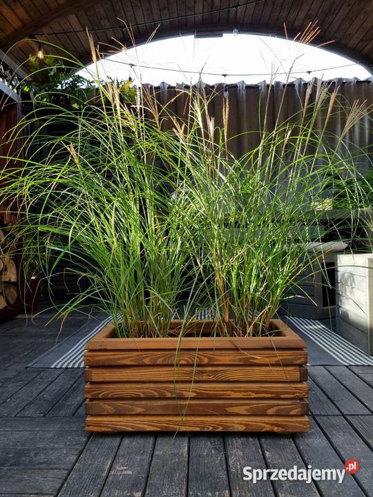 Donica prostokątna 3D osłonka drewniana donica śląskie Kalety