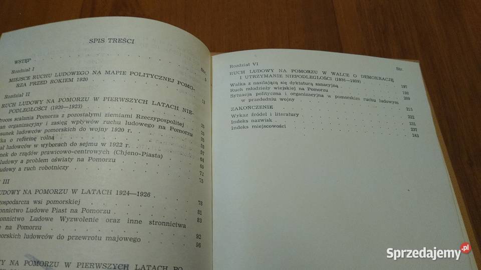 Ruch ludowy w województwie pomorskim 19201939 twarda z obwolutą Gdańsk