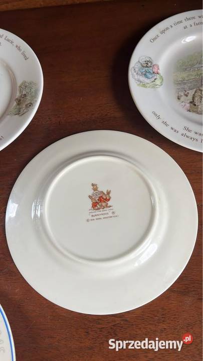 Bunnykins Talerzyk z króliczkami 1936 Royal Gdańsk