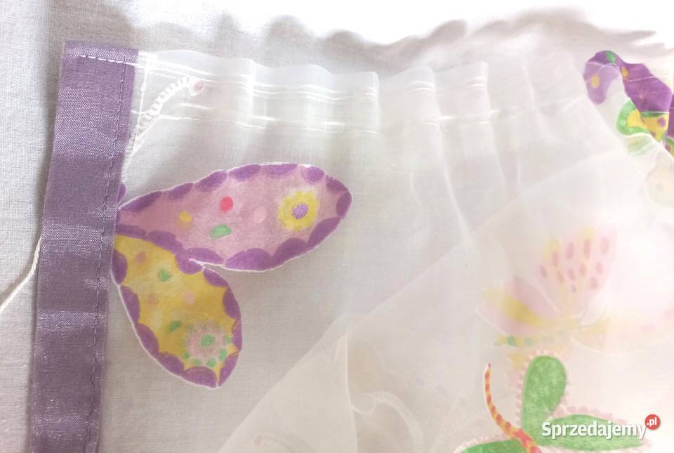 FIRANKA dziewczęca Motyle 265x203h stan Firany sprzedam