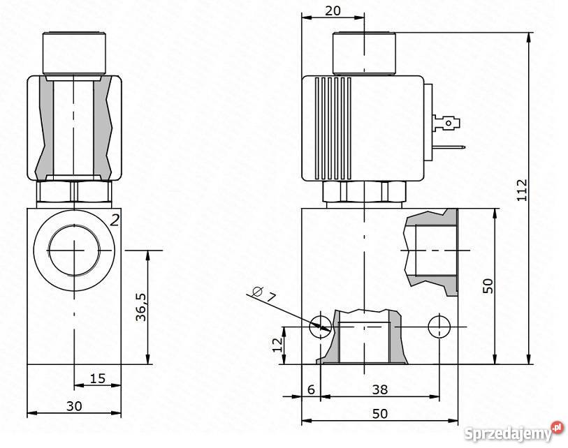 ZAWÓR ELEKTRYCZNY DWUDROGOWY 22 38 12v NC kujawsko-pomorskie Solec Kujawski sprzedam