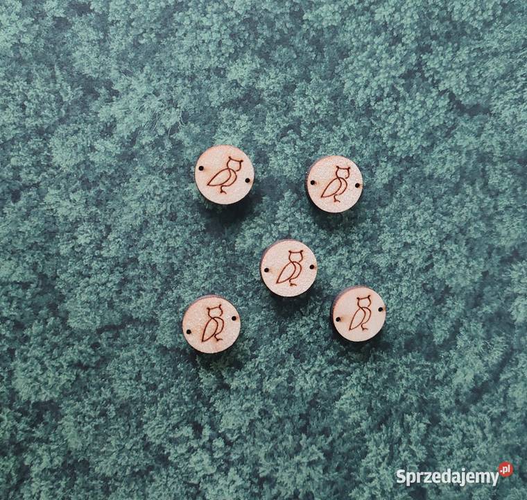 charms drewniany koralik grawer zawieszka 15 Tczew