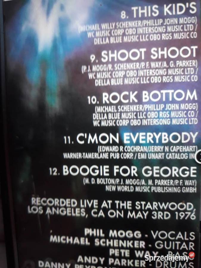 Niezapomniane koncerty UFO Live in Hollywood