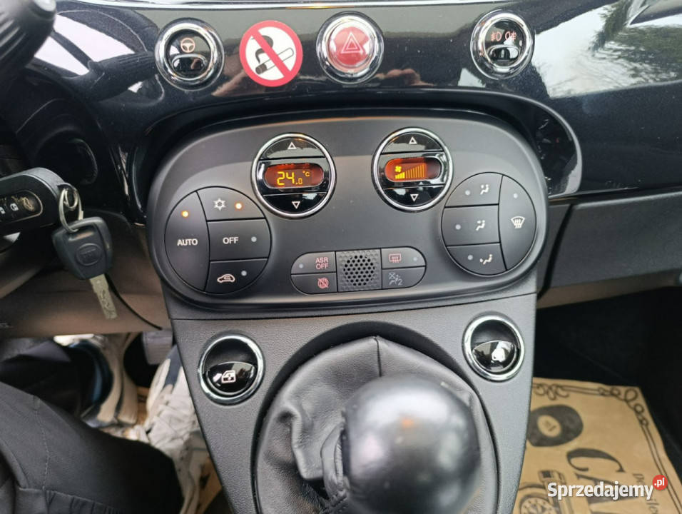 Fiat 500 Fiat 500 bezwypadkowy serwisowany czarny 500