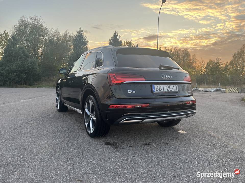 Audi Q5 2021 265 Serwisowane stan przebieg 93 łopatki zmiany biegów Białystok
