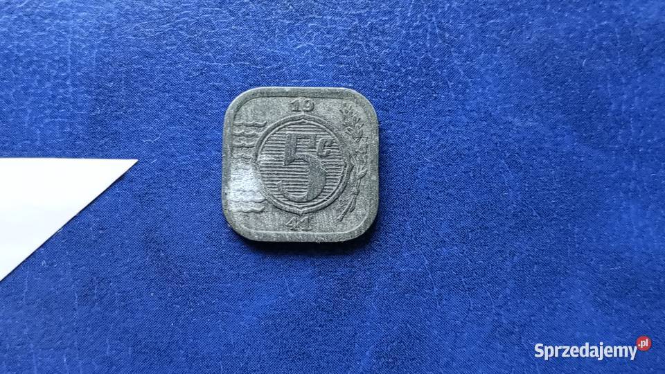 Stare monety 5 cent 1941 Holandia Lesko