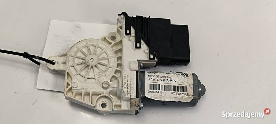 SILNICZEK SZYBY LT VOLKSWAGEN TOURAN 1K0959703E Pozostałe Lipno