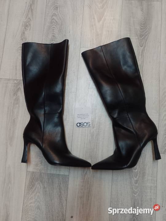 40 Asos Design czarne Kozaki szpilki wieczorowe Moda i Styl Kraków