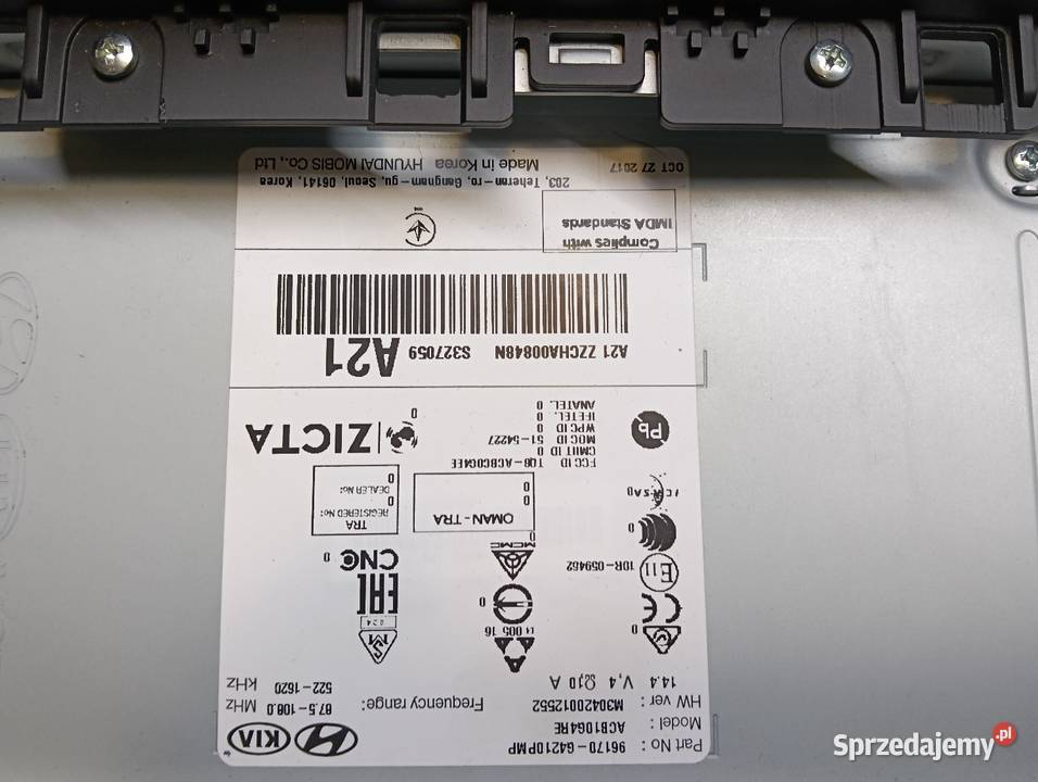 Radio oryginalne Hyundai i30 Jednorożec