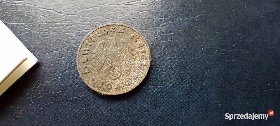 Stare monety 1 fenig 1940 J Niemcy podkarpackie Lesko
