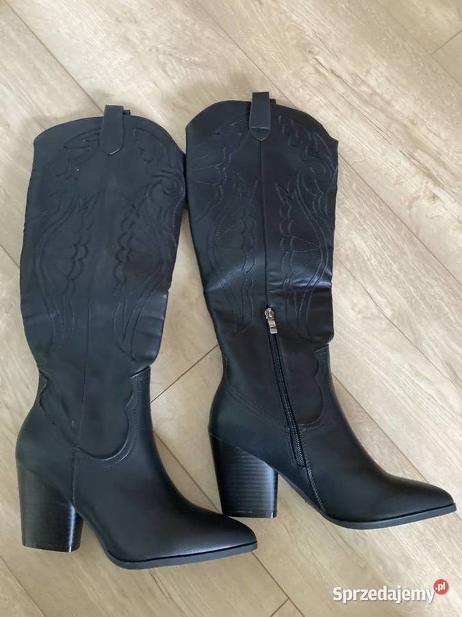 Kozaki wysokie FashionNova skóra ekologiczna sprzedam