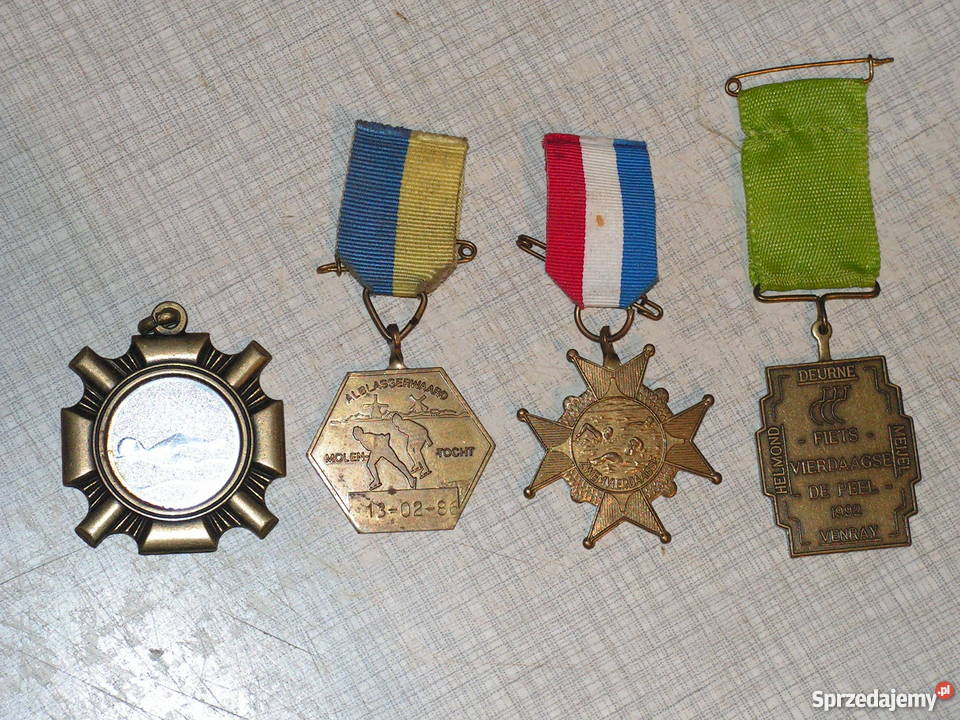 francuskie i belgijskie medale sportowe z lat Sieradz