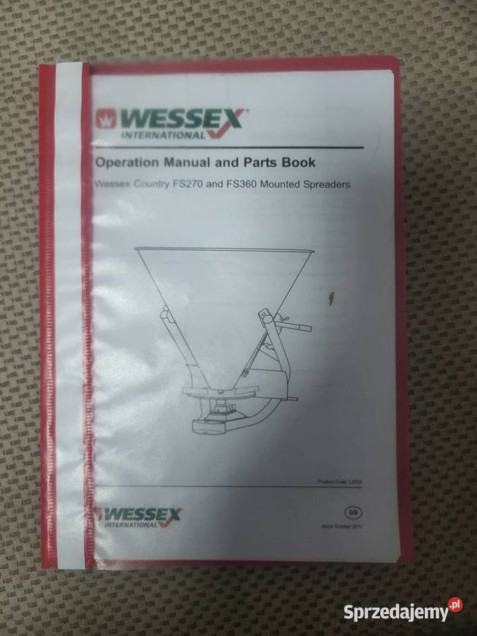 Rozsiewacz do nawozu Lejek w oryginalnym stanie Wąbrzeźno sprzedam