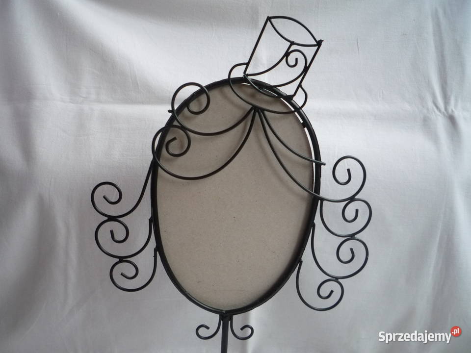 Czarna Ramka na lustro Ciekawy Stojak na nóżce Szczecin